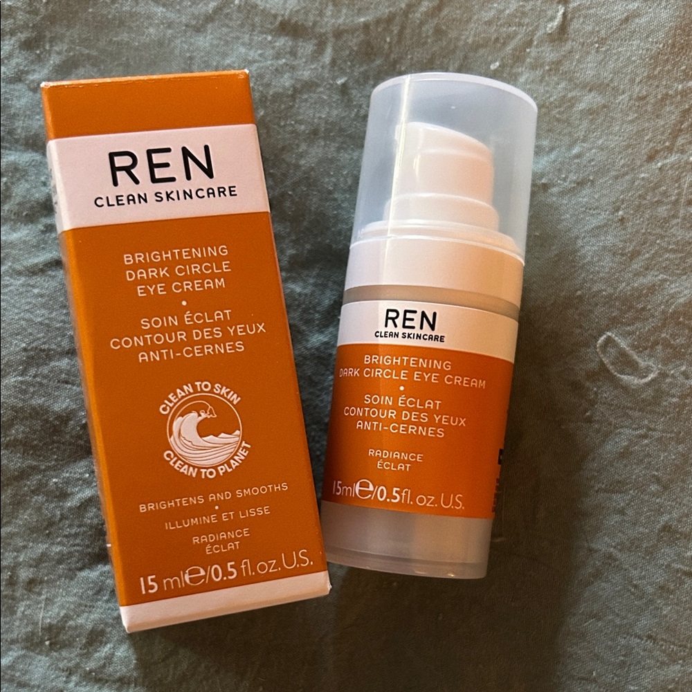 REN Clean Skincare Brightening Dark Circle Eye Cream - Orange